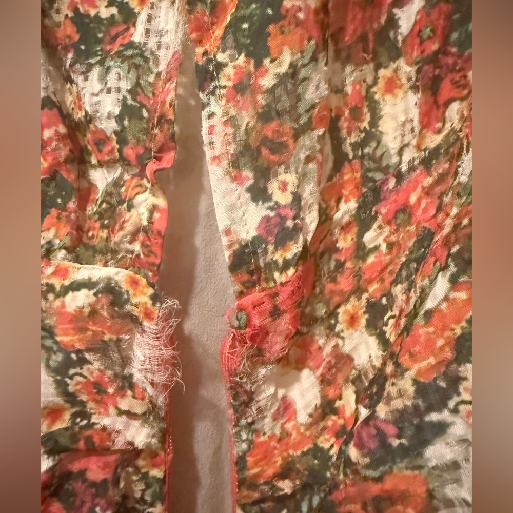 $1000 Isabel Marant Red Floral Short Cocktail Sun Dress - Picture 5 of 7